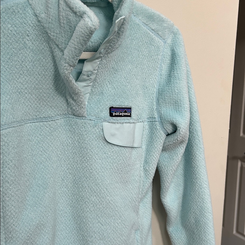 Patagonia Sky Blue Fleece Jacket M - Picture 4 of 8